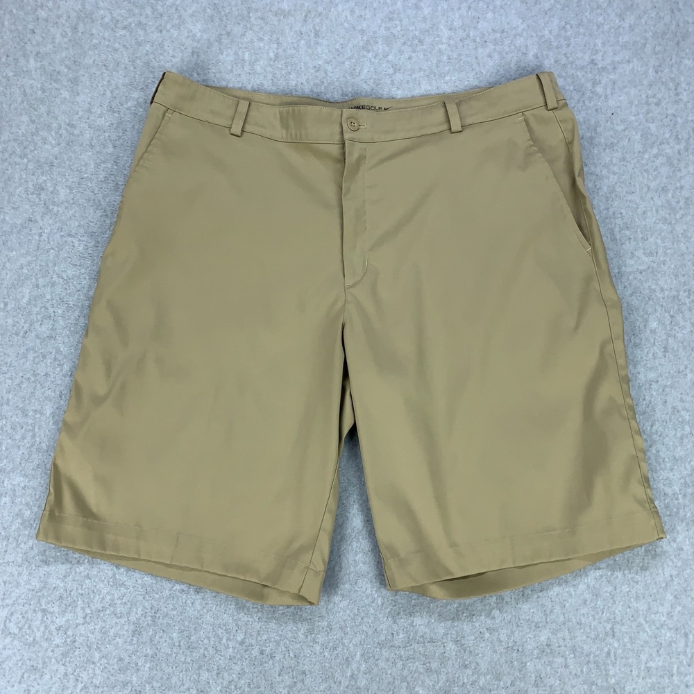 Nike Golf Shorts Mens 38 Tan Khaki Dri-FIT Tour Performance 509179-235
